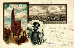 Strasbourg - Strassburg - Vue - Gesammtansicht - Munster à Strasbourg