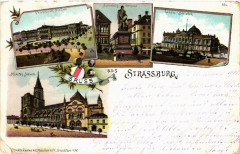 Strasbourg Strassburg Universitats-Gebaude Landes-Bibliothek à Strasbourg