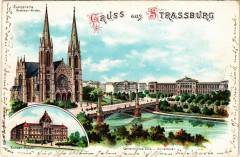 Strasbourg - Strassburg - Universitat - Kaiser-Palast - Kirche à Strasbourg
