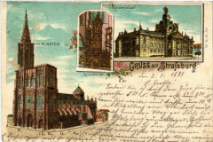 Strasbourg Strassburg Kaiserpalast Cathedrale Das Munster à Strasbourg
