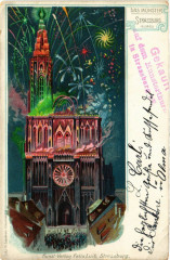 Strasbourg - Strassburg - Cathedrale - Das Munster - Fireworks à Strasbourg