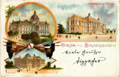 Strasbourg - Strassburg - Bibliothek - Kaiser-Palast à Strasbourg