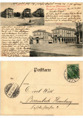 Gruss aus Mulhausen Souvenir de Mulhouse 1901. Alsace à Mulhouse