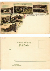 Litho Gruss aus den Vogesen . Alsace