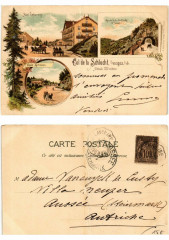 Litho Col De La Schlucht . Alsace -
													68 Haut Rhin
												