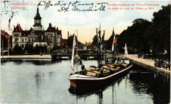 Mulhausen - Mulhouse - La Poste et Canal du Rhone au Rhin à Mulhouse