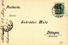 Gebruder Metz - Tubingen - Wurttemberg