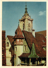 Schones Elsassland - Kolmar - Munsterturm und Pfisterhaus à Munster