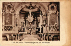 Chor de Kirche Oberburnhaupt vor der Befchiessung -
													68 Haut Rhin
												