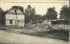 La Grande Guerre 1914-15 - Romagny (Hte-Alsace) - Maisons à Romagny