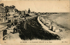 Le Havre Boulevard Albert I. et la Plage au Havre