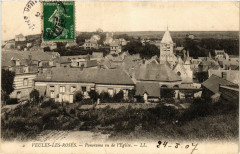 Veules Les Roses Panorama vu de l'Eglise à Eu