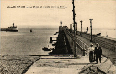 Le Havre La Digue et nouvelle entrée du Port au Havre