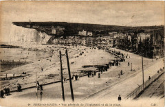 Mers-les-Bains-Vue générale de l'Esplanade et de la plage -
													76 Seine Maritime
												