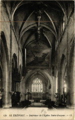 Le Treport-Interieur de l'Eglise Saint-Jacques au Tréport