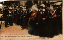 Noce Normande Au 1er plan le Marie et la Mariée