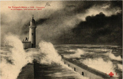 Le Treport-Tempete et Ouragan vue prise en 1907 -
																					76470 Le Tréport
																			