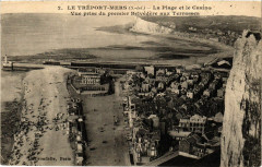 Le Treport-Mers La Plage et le Casino Vue prise du premier au Tréport
