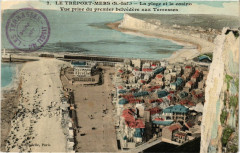 Le Treport-Mers La plage et le casino vue prise du premier au Tréport