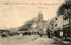 Le Treport-Le Quai Francois Ier en amont au Tréport