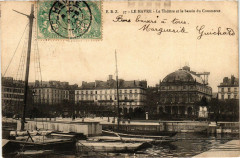 Le Havre-Le Theatre et le bassin du Commerce au Havre