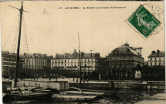 Le Havre-Le Theatre et le bassin du Commerce au Havre