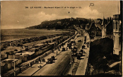Le Havre-Boulevard Albert Ier et la plage au Havre