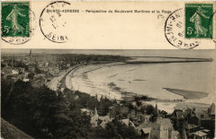 Sainte-Adresse Perspective du Boulevard Maritime et la Plage à Sainte-Adresse