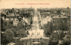 Le Havre-Perspective de la Rue de Paris au Havre