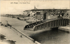Dieppe-Le grand Pont à Dieppe