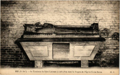 Eu Le Tombeau de Saint-Laurent dans la Crypte de l'Eglise Notre-Dame à Eu