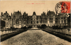 Chateau d'Eu - Vue prise du parc à Eu