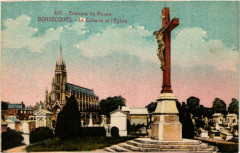 Bon-Secours - Le Calvaire et Eglise -
													76 Seine Maritime
												