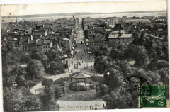 Ed. Aqua 1830 Le Havre Le Jardin Public et la rue de Paris au Havre