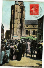 Le Treport-Le Marché et le clocher de Saint-Jacques -
																					76470 Le Tréport
																			