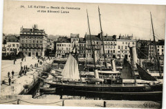 Le Havre-Bassin du Commerce et rue Edouard Larue au Havre