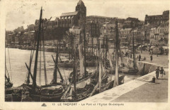 Le Treport - Le Port et l'Eglise Saint-Jacques au Tréport