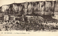 Le Treport - La Plage et la Falaise au Tréport