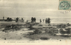 Le Treport A marée basse - Soleil couchant