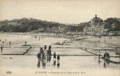 Le Havre - Perspective de la Plage et de la Heve au Havre