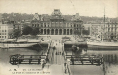 Le Havre - Le Pont du Commerce et la Bourse au Havre