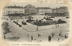Le Havre - La Bourse et la Passerelle au Havre