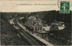 Conches-Vue panoramique de la Gare -
													27 Eure
												