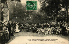Foret de Beaumont-le-Roger Equipage Ravlle-Puisaye Messe Saint-Huber à Beaumont-le-Roger