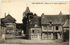 Les Andelys - Maison du Xv siécle et Eglise aux Andelys
