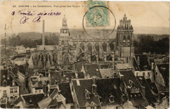 Gisors - La Cathédrale. Vue prise des Tours à Gisors