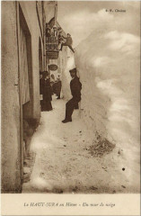 Le Haut Jura en Hiver Un mur de neige