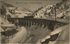 Morez sous la neige Le Viaduc de l'Evalude -
													39 Jura
												