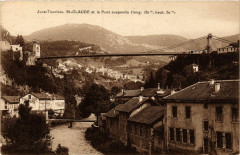 Carte postale ancienne Saint-Claude et le Pont suspendu
                                                                     à Saint-Claude
                                