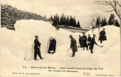 Une corvée dans la neige du fort au village des Rousses -
													39 Jura
												
